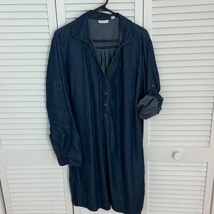 New York & Company Indigo Denim Dress
